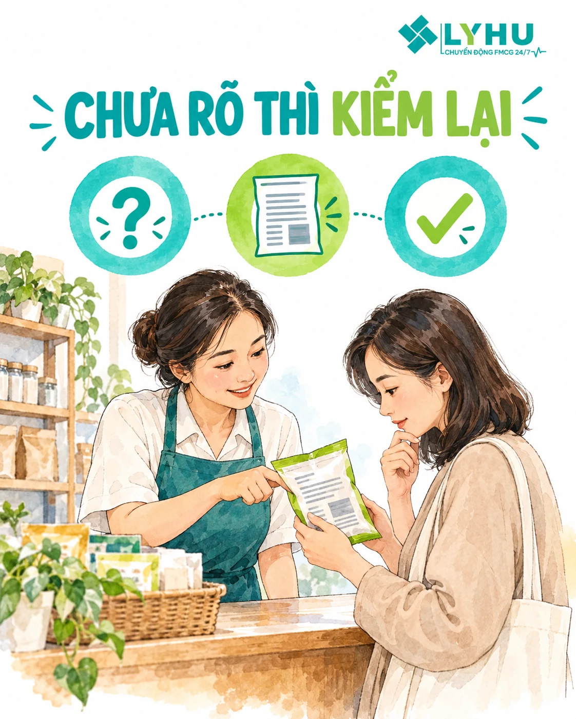 Kiểm lại hướng dẫn trên nhãn trước khi tư vấn