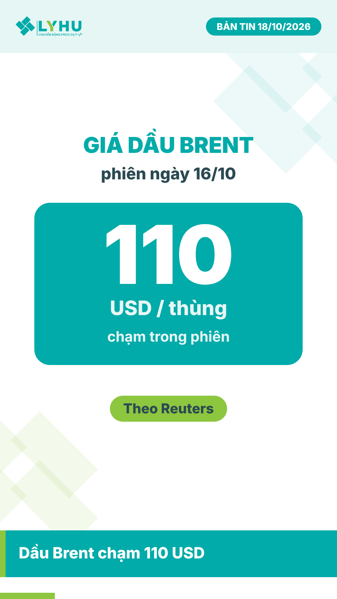 Bản tin FMCG 24/7: Giá dầu Brent chạm 110 USD/thùng, chủ tiệm cần để ý phí vận chuyển