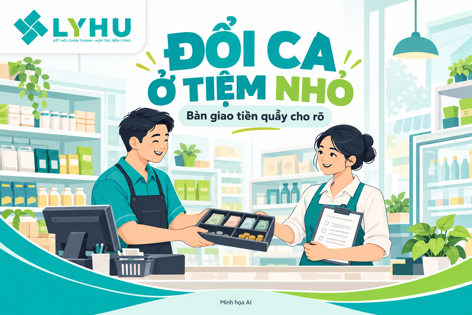 Đổi ca ở tiệm nhỏ: bàn giao tiền quầy sao cho khỏi cãi nhau?