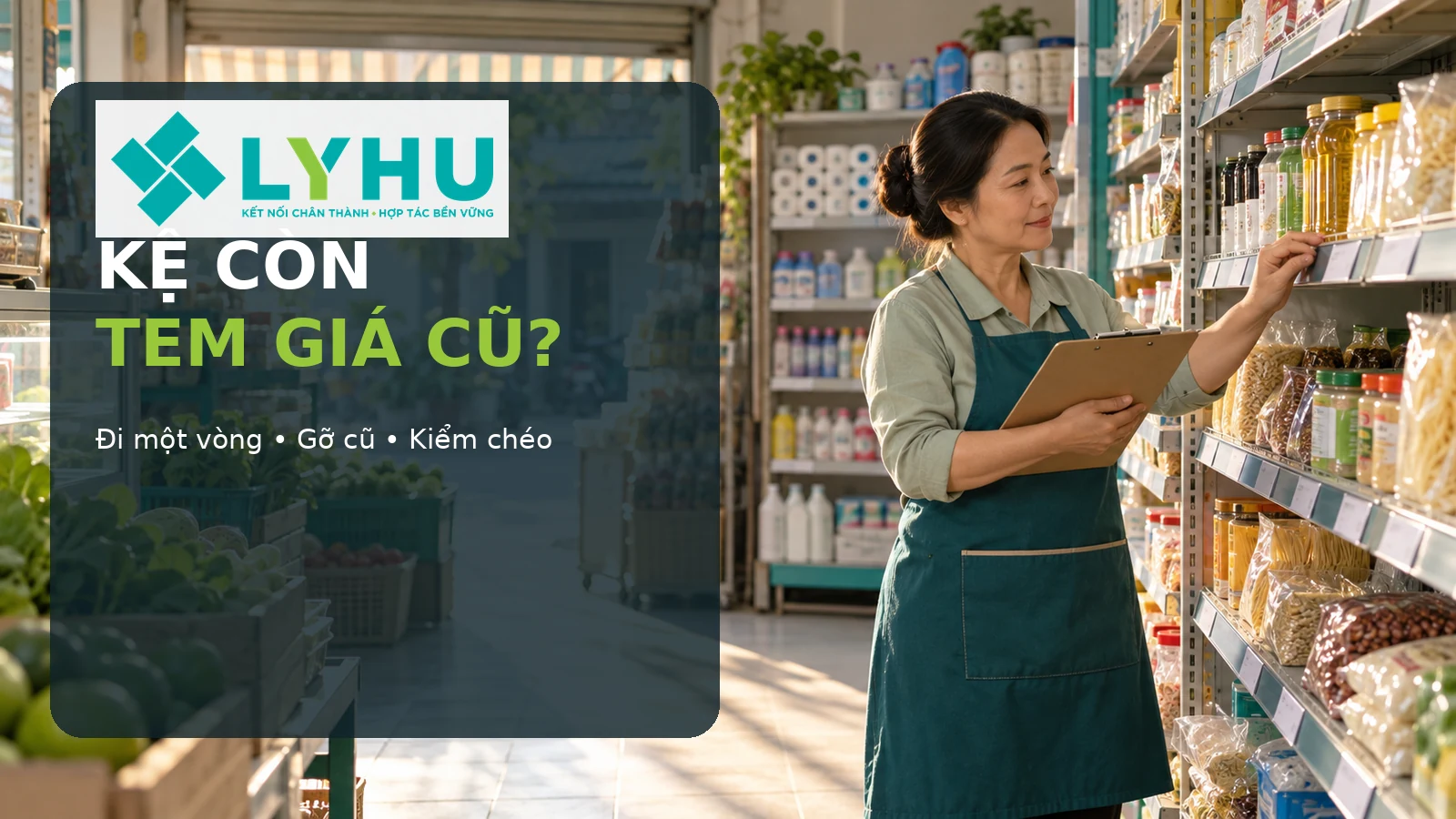 Kệ còn tem giá cũ: kiểm một vòng sao cho khỏi tính nhầm?