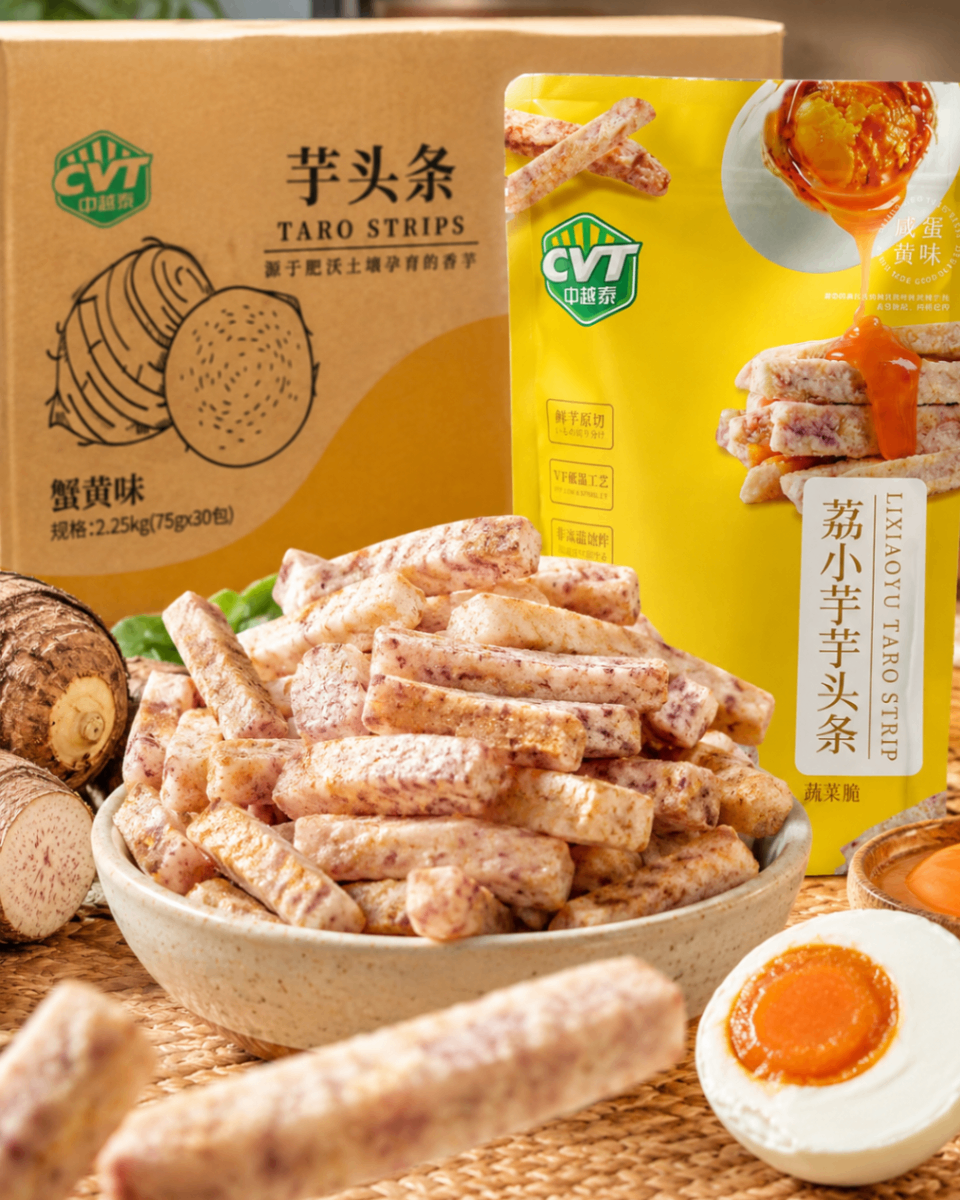 Khoai môn sấy tẩm vị trứng  muối 75g